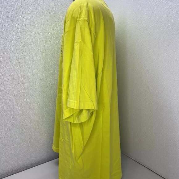 NEW COACH Mens T-Shirt Yellow Size XXXL Pocket Logo Short Sleeve Pullover Cotton - Picture 8 of 10